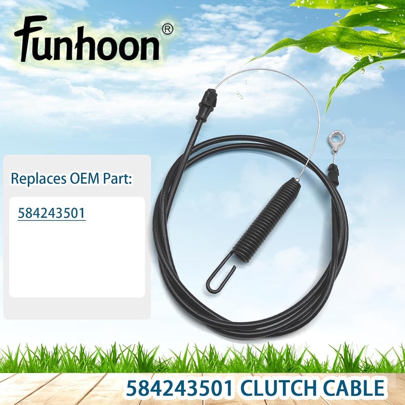 Funhoon 584243501 Clutch Cable for Lawn Mower - Image 3